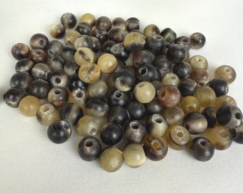 Cuentas de cuerno de toro natural: materiales orgánicos para hacer joyas (6 mm, 8 mm y 10 mm)