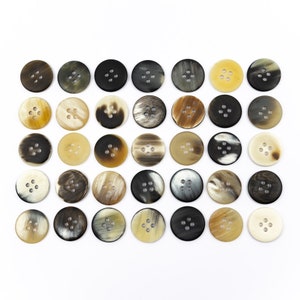 Genuine Horn Buttons In Various Sizes, Fancy Buttons For Sewing And Knitting, Very High Quality !!!