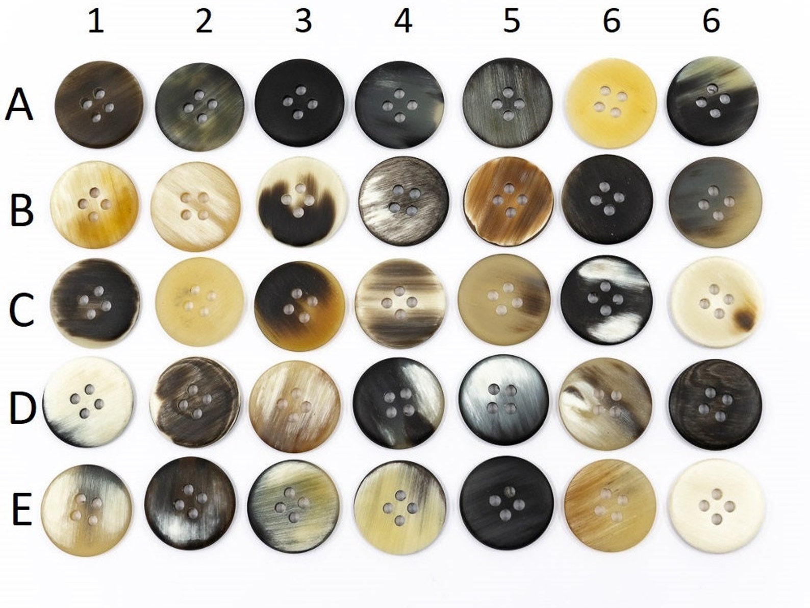 Genuine Horn Buttons in Various Sizes Fancy Buttons for - Etsy