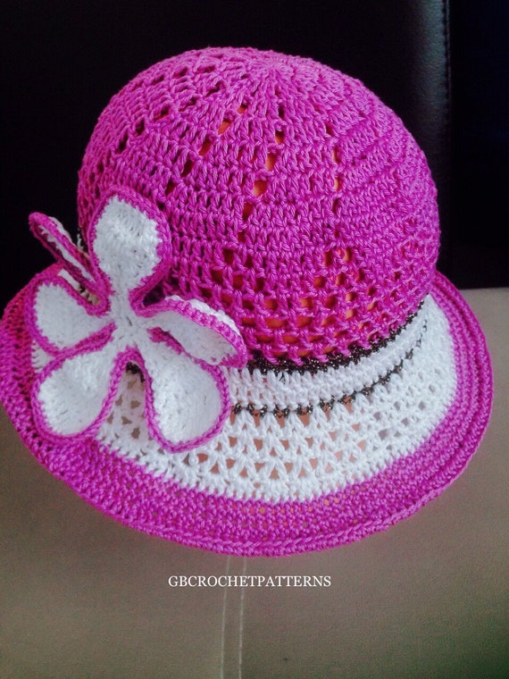 crochet baby summer hat