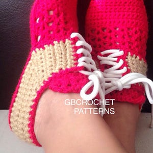 Crochet Pattern woman Oxford Shoes, Woman indoor house slippers U.S. Big girls and teens sizes 3-7, Women US 3-12, with video image 4