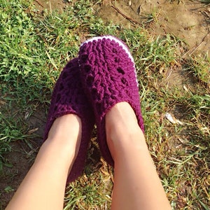 Easy Crochet Pattern for Men House Shoes, Men & Woman Loafer shoes- U.S. Big boys sizes 3-7, Men US 3-12, with video links US/UK, Sh05