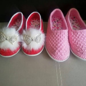 Crochet Pattern Ballet Flats , Easy House Slippers Women, House Shoes, kids Crochet Slippers, Easy Crochet Pattern, Ballet Slipper w video