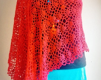 Crochet Pattern Easy Shawl Spring Crochet Pattern, Summer Wrap Pattern, Patterns Summer shawl, Mothers Day gift, Instant download, US & UK