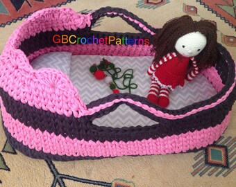 Crochet Baby Basket Etsy
