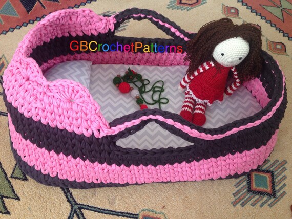 crochet baby bassinet