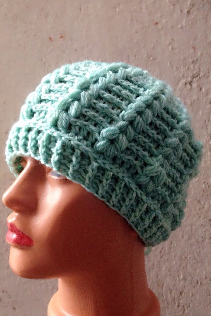 30 Unique Crochet Hats That Are Sure To Amaze You! 13 Gwen Puff Stitch Beret