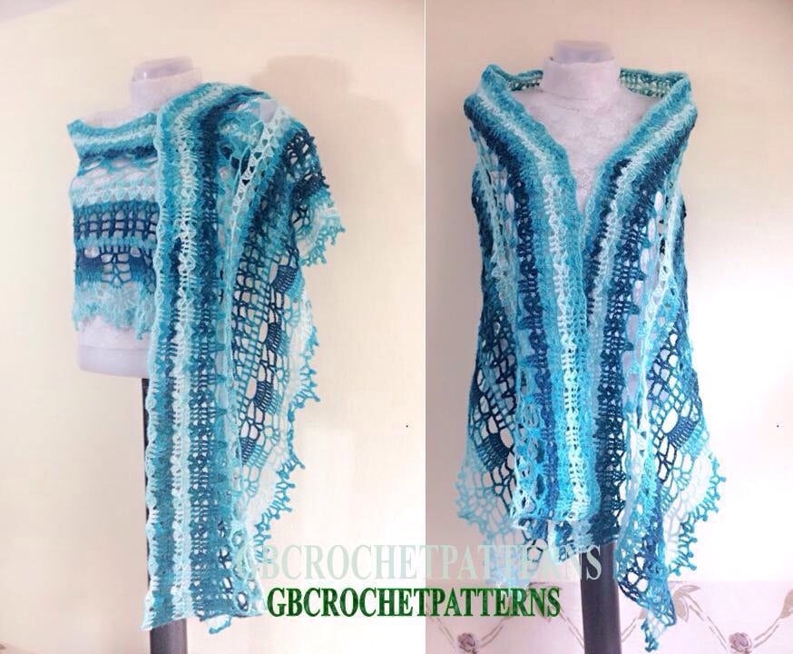 Ocean Lace Shawl Pattern