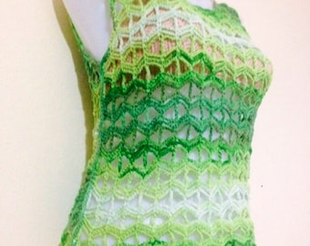 Pattern Crochet Top, Beginner Spring Summer Vest, Top Crochet Pattern, Easy Crochet top, Summer Tunic, PDF, 15CROCH06