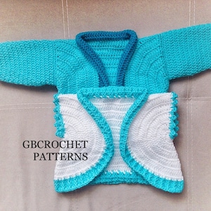 Crochet Pattern Baby cardigan, unisex baby bolero, boys cardigan , bolero crochet Pattern ,baby boy bolero Pattern ,Crochet baby sweater, B2
