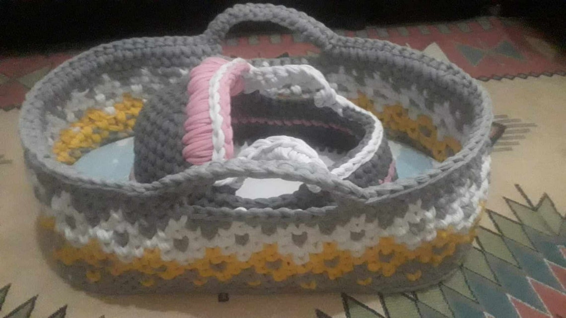 Baby Moses Basket Pattern/ Baby Tutorial/ Crochet Etsy