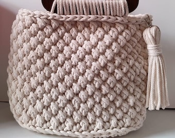 PATRÓN DE GANCHILLO, Patrón de bolso de crochet, Videotutorial fácil de bolso de crochet, Patrón de bolso de crochet fácil, Bolso de diario de crochet, Bolso de mano fácil
