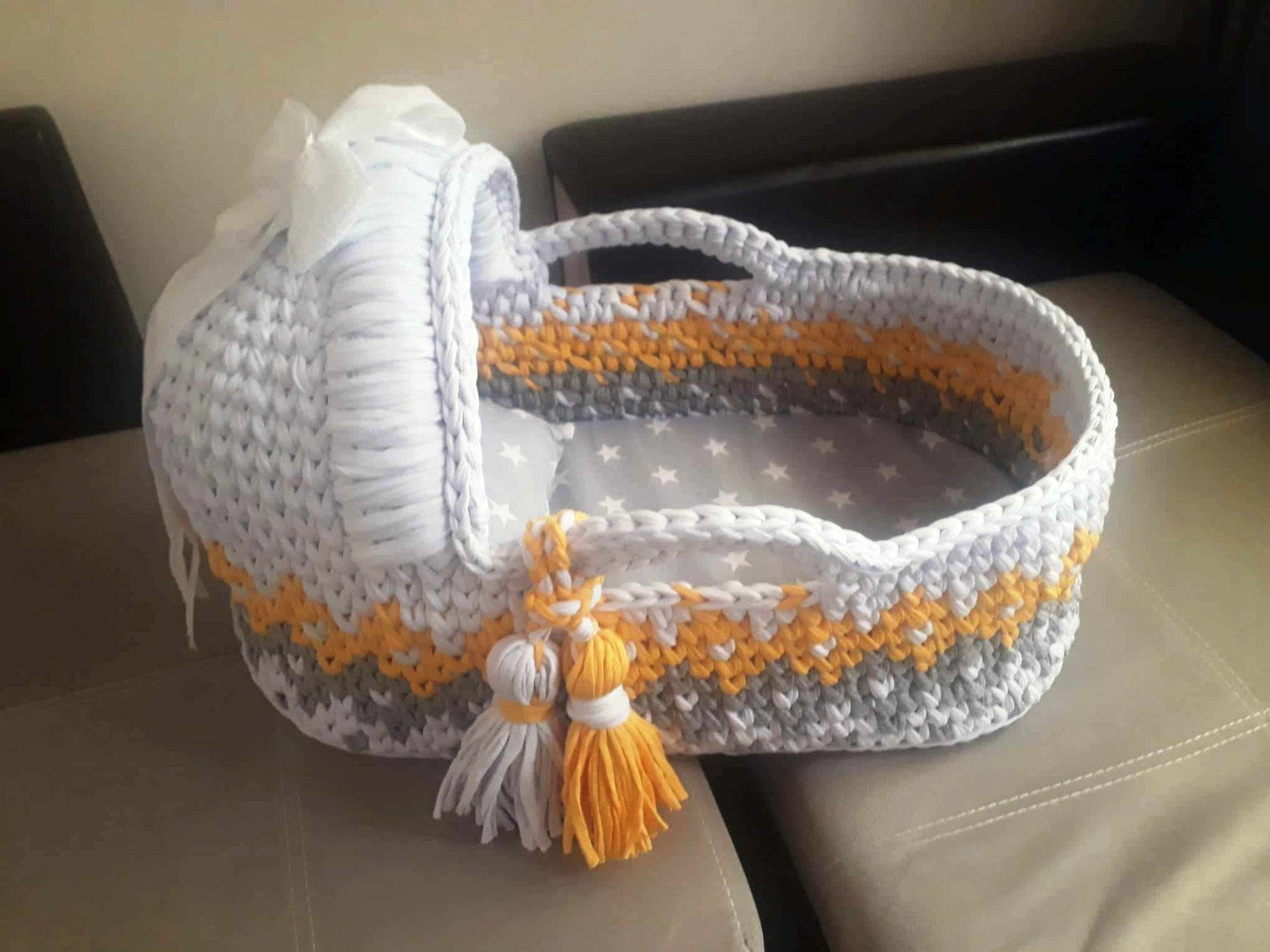 Baby Moses Basket Pattern/ Baby Tutorial/ Crochet Etsy UK