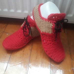 Crochet Pattern woman Oxford Shoes, Woman indoor house slippers- U.S. Big girls and teens sizes 3-7, Women US 3-12, with video