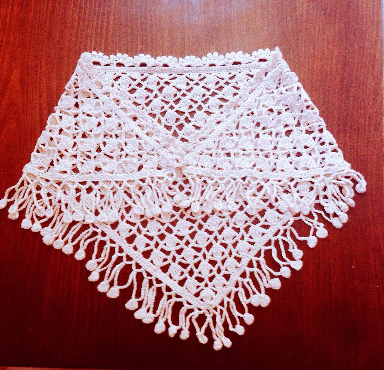 Easy Triangular Lace Shawl Pattern