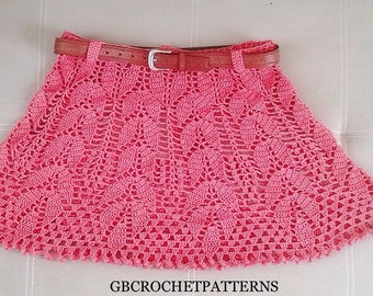 Pattern Summer Crochet adult skirt, crochet summer dress, lace crochet skirt, summer lace skirt, beach wear skirt, easy crochet dress skirt