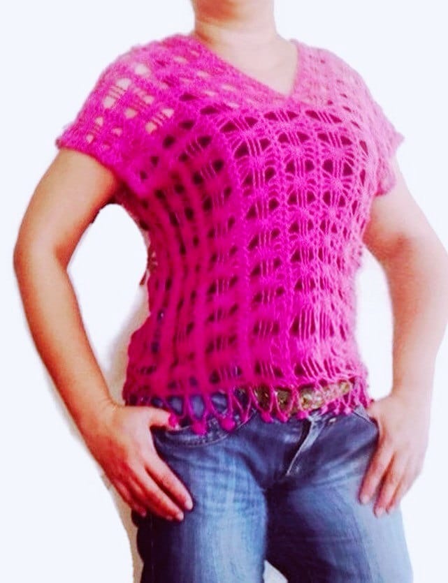 30 Hippie Crochet Patterns for Boho Outfits, Bags, Home Décor, and Gifts 10 Easy Women’s Beach Top Crochet Pattern