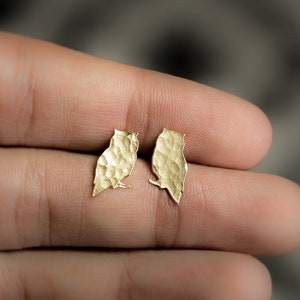 Eule Ohrringe kleine Eule Ohrstecker Gold Eule Ohrstecker