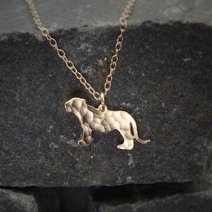 Lionees necklace, gold lionees charm, mother necklace
