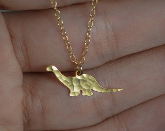 Dinosaurus ketting brachiosaurus charme gouden dinosaurus sieraden dinosaurus charme