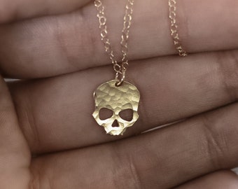 Skull Necklace | Skull pendant | Gold Skull Necklace Pendant Jewelry