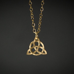 Celtic knot necklace geometric necklace gold Celtic necklace Celtic knot infinity necklace