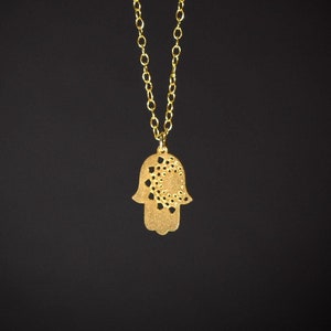 Hamsa necklace gold hamsa jewelry