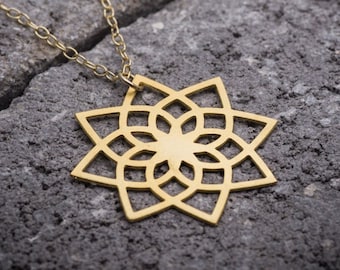 Sacred necklace, Sacred geometry Celtic jewelry flower of life