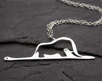 The little prince necklace silver statement necklace petit prince jewelry