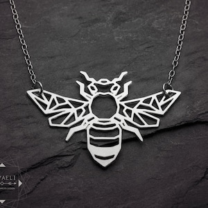 Biene Halskette Honig Bienen Schmuck Silber Bienen Anhänger Insekt Schmuck Weihnachtsgeschenk