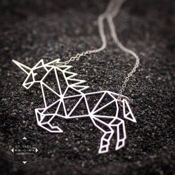 Diamond Flying Unicorn Pendant Necklace | HX Jewelry