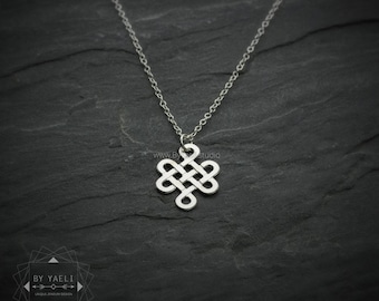 Celtic knot necklace Celtic jewelry Irish jewelry silver infinity necklace infinity charm