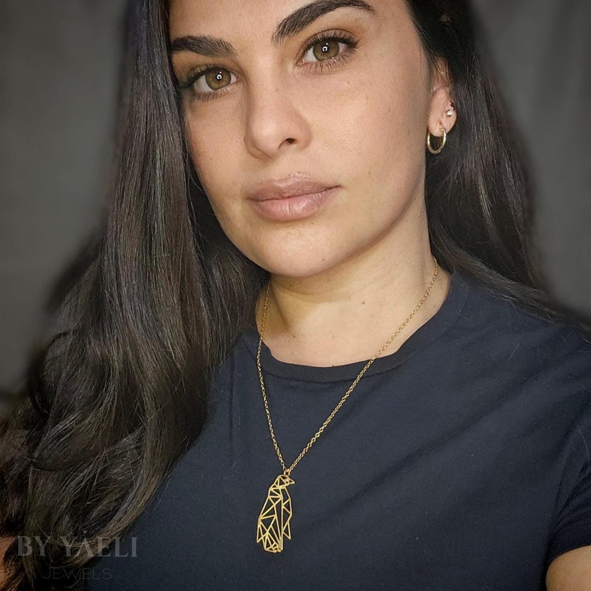 Collana con ciondolo a forma di pinguino, con ciondolo
