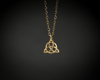 Keltische knoopketting geometrische ketting goud Keltische ketting Keltische knoop oneindigheidsketting