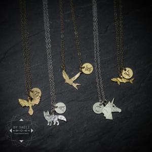 Dragonfly necklace tiny dragonfly jewelry silver dragonfly charm image 4
