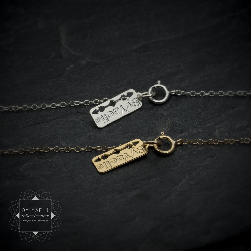 Geometric shop fox necklace