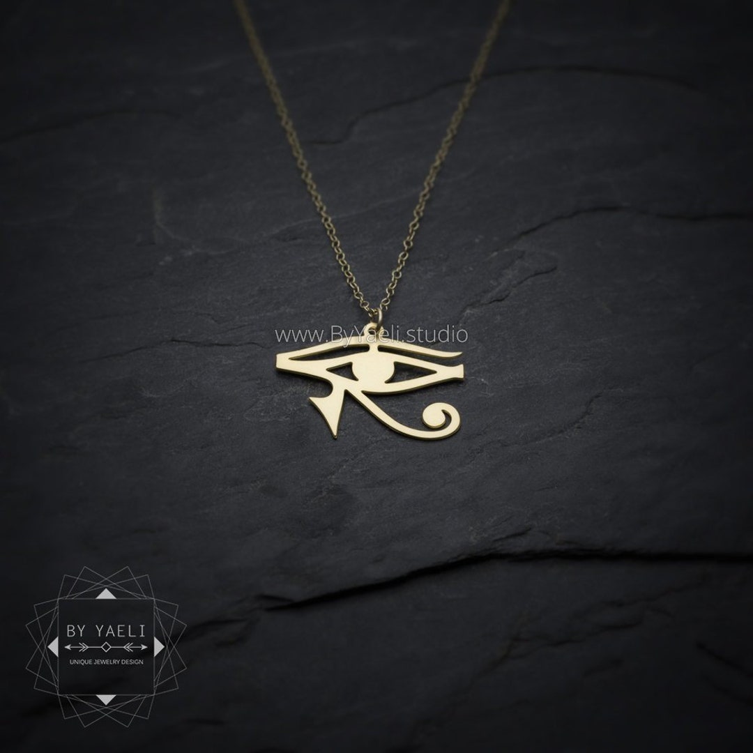 Eye of horus pendant deals gold