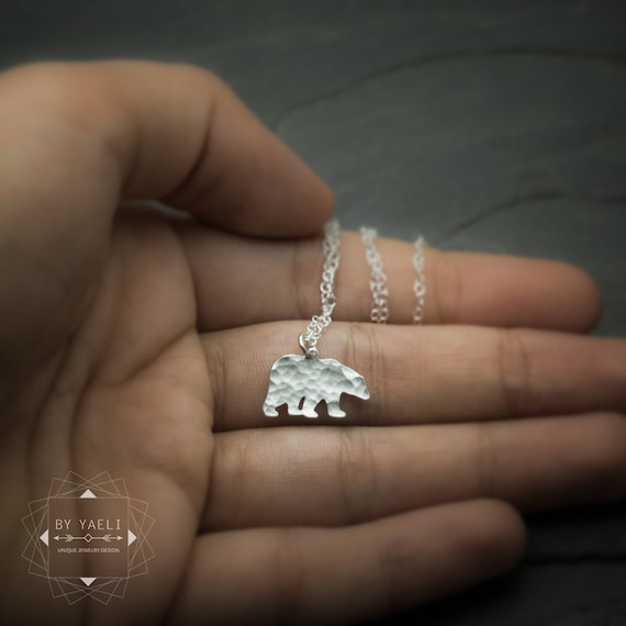 【BLACKPURPLE】25SS★ Vintage bear necklace Kalevala Koru, Finland. Vintage Sterling Silver Polar Bear