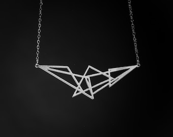 triangle necklace Elegant symbol of modern style