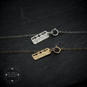 Chain clasp branded by ByYaeli. Proof of originality ByYaeli product