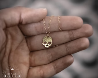 Skull Necklace | Skull pendant | Gold Skull Necklace Pendant Jewelry