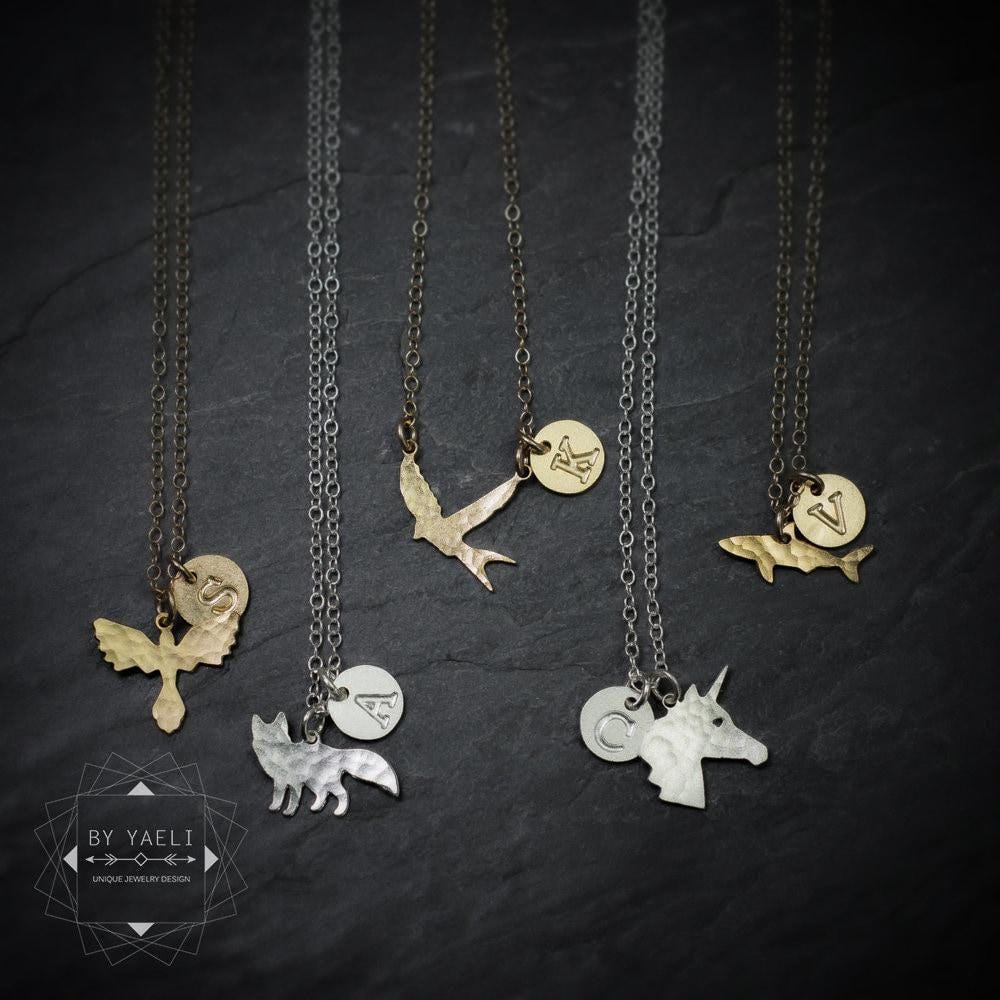 幾何学模様のネックレス、シルバーサークルネックレス、オープン