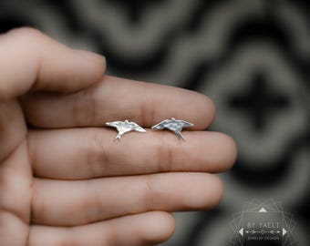 Vogel Ohrringe Schwalbe Ohrstecker minimalist Schwalbe Silber Ohrringe Schwalbe Ohrstecker