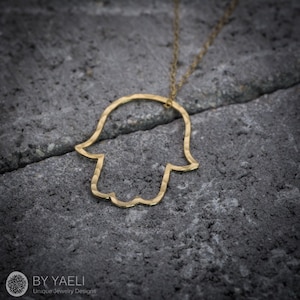 Hamsa necklace gold hamsa jewelry protection necklace hamsa pendant