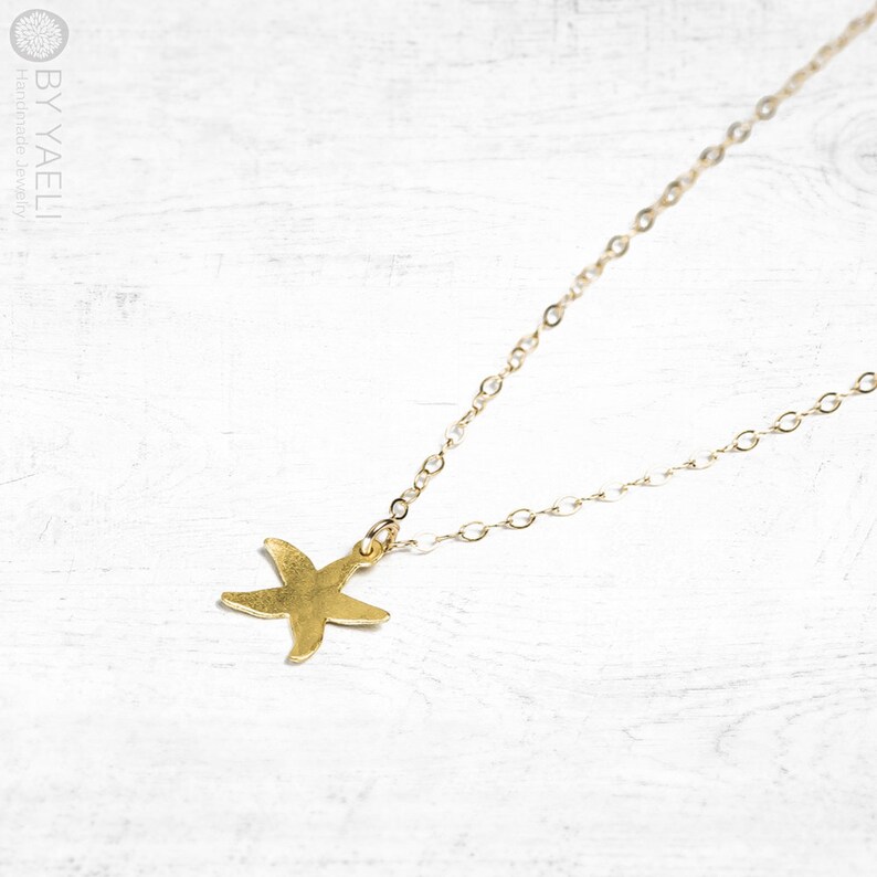 Starfish necklace starfish charm ocean necklace beach necklace image 2