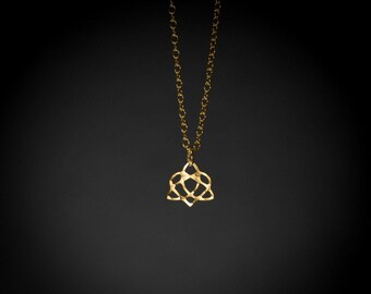 Celtic necklace Celtic knot necklace gold Celtic heart necklace best friend necklace