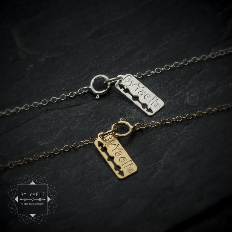 gold diamond necklace long necklace Gold gemstone necklace diamond shape necklace unique necklace geometric necklace gift under 50
