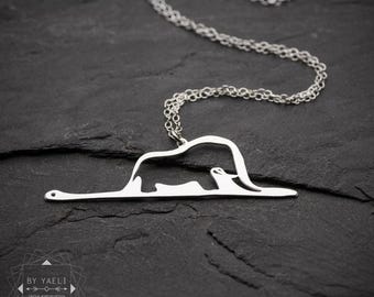The little prince necklace silver statement necklace petit prince jewelry
