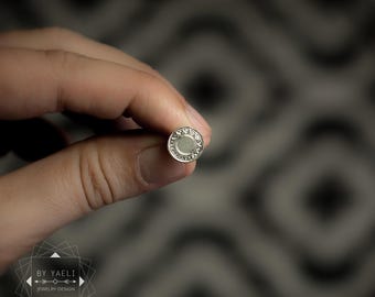 Cirkelörhängen silver cirklar örhängen geometriska örhängen silver skivörhängen