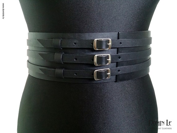Waist Belt selene of Natural Leather and 